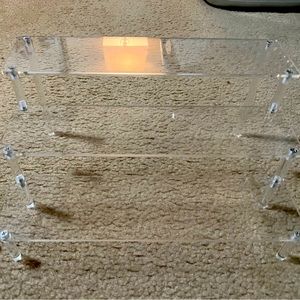 Acrylic three tier stand